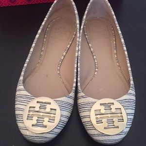 Tory Burch Reva Ballet Printed Vitraux Snake Print